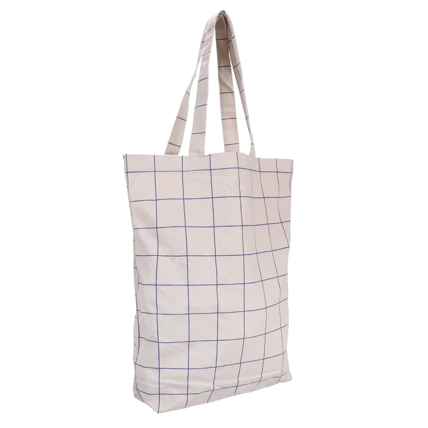 Baumwoll Tasche - Grid *Blau* - Paul &amp; Clara