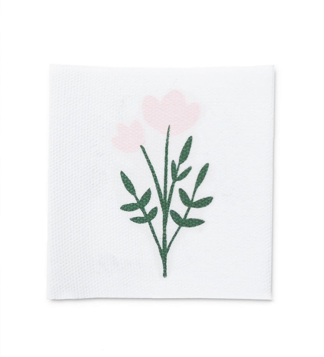 Baumwolllabel *Blümchen - rosa* - Paul &amp; Clara