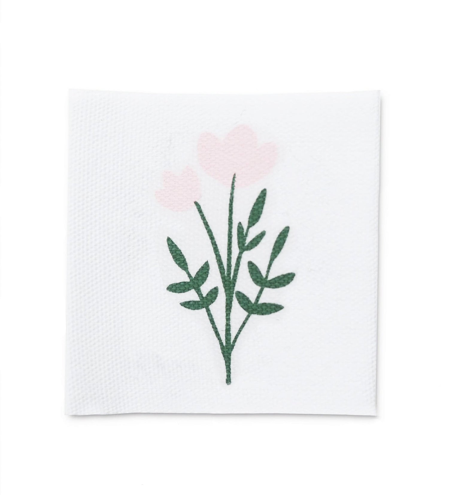 Baumwolllabel *Blümchen - rosa* - Paul &amp; Clara