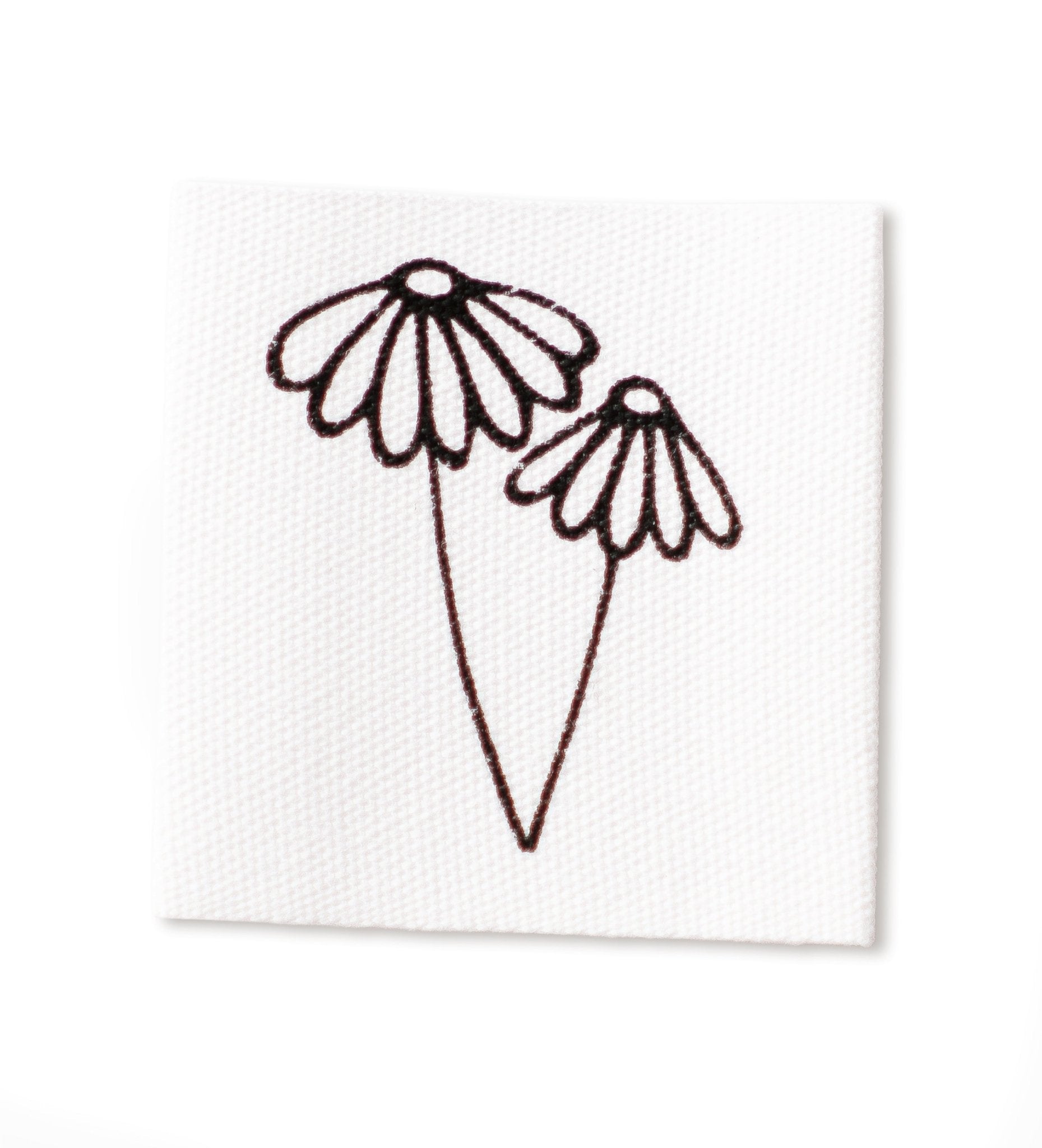 Baumwolllabel - Blume - Paul &amp; Clara