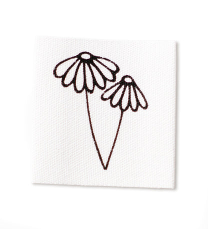 Baumwolllabel - Blume - Paul &amp; Clara