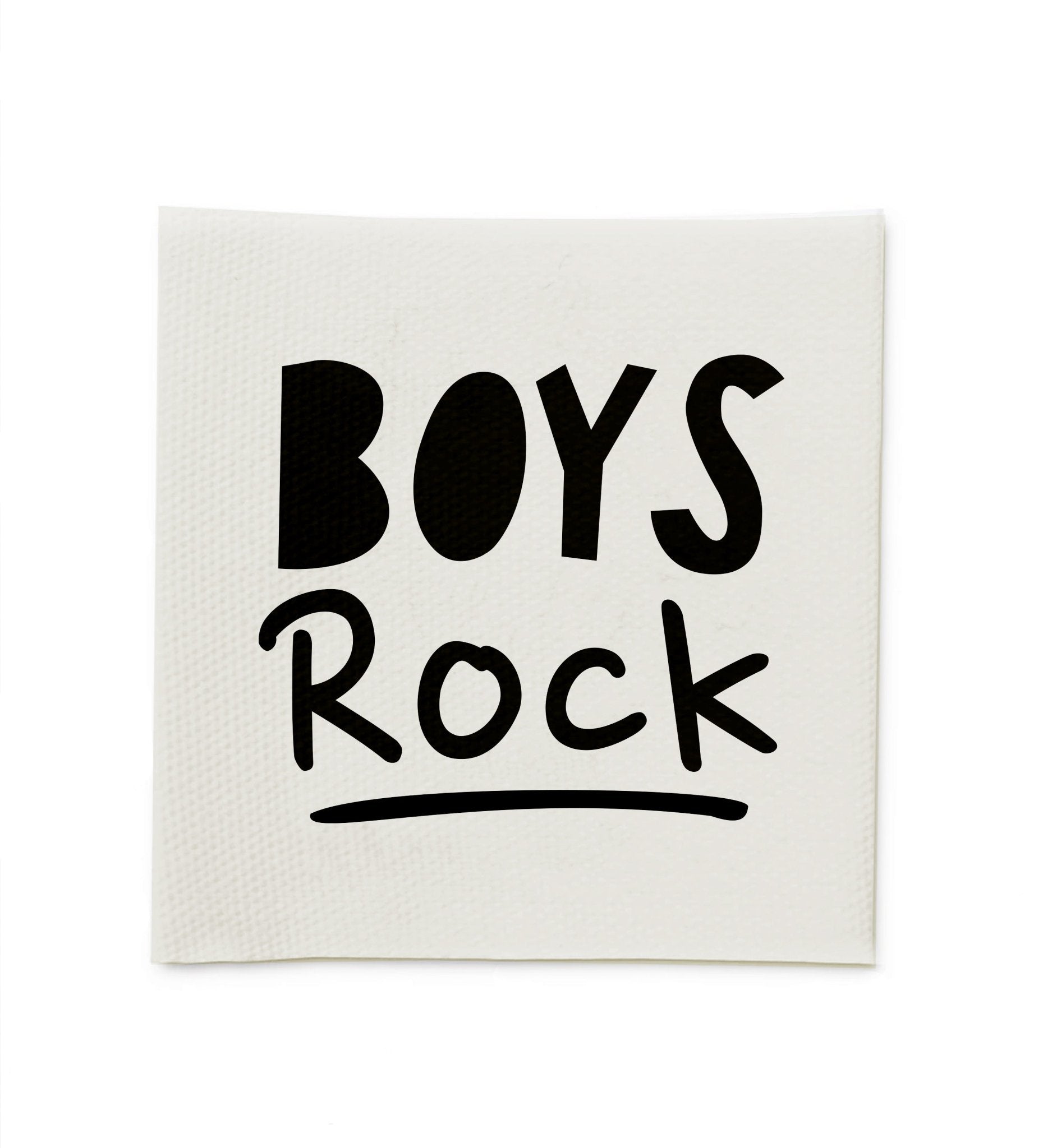 Baumwolllabel *boys rock* - Paul &amp; Clara