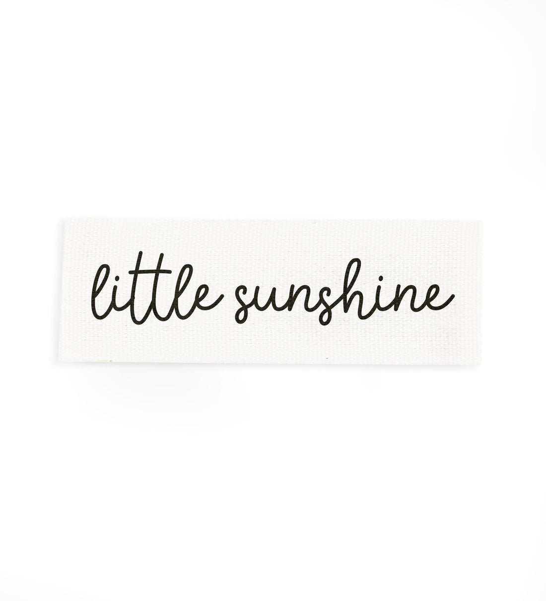 Baumwolllabel *little sunshine* - WEIß - Paul &amp; Clara