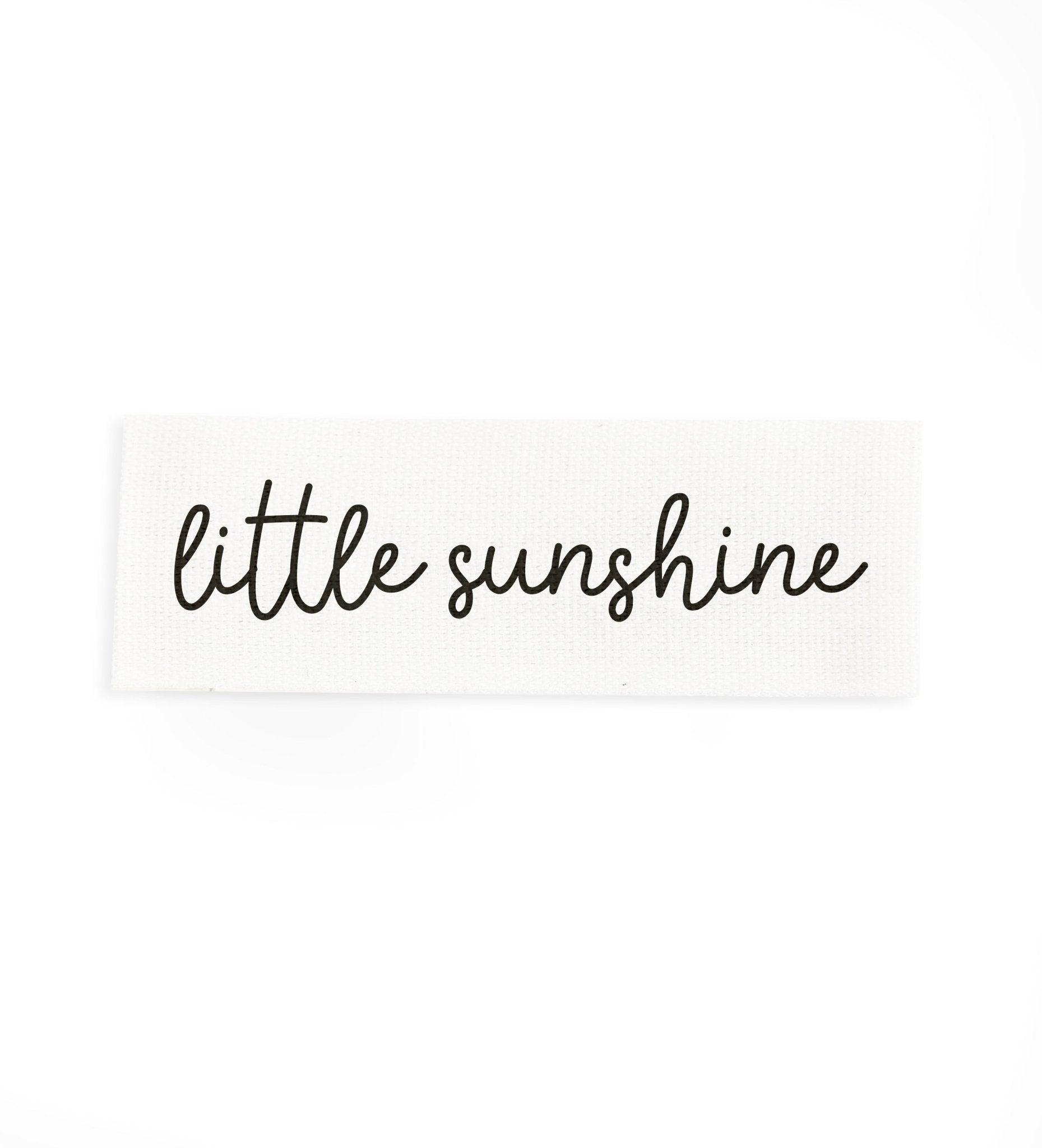 Baumwolllabel *little sunshine* - WEIß - Paul &amp; Clara