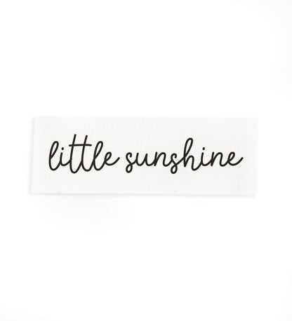 Baumwolllabel *little sunshine* - WEIß - Paul &amp; Clara