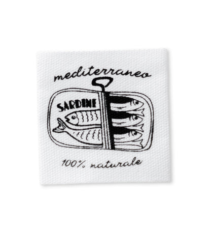 Baumwolllabel - Sardinen - Paul &amp; Clara