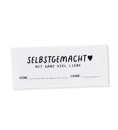 Baumwolllabel - selbstgemacht mit ganz viel liebe - Paul &amp; Clara