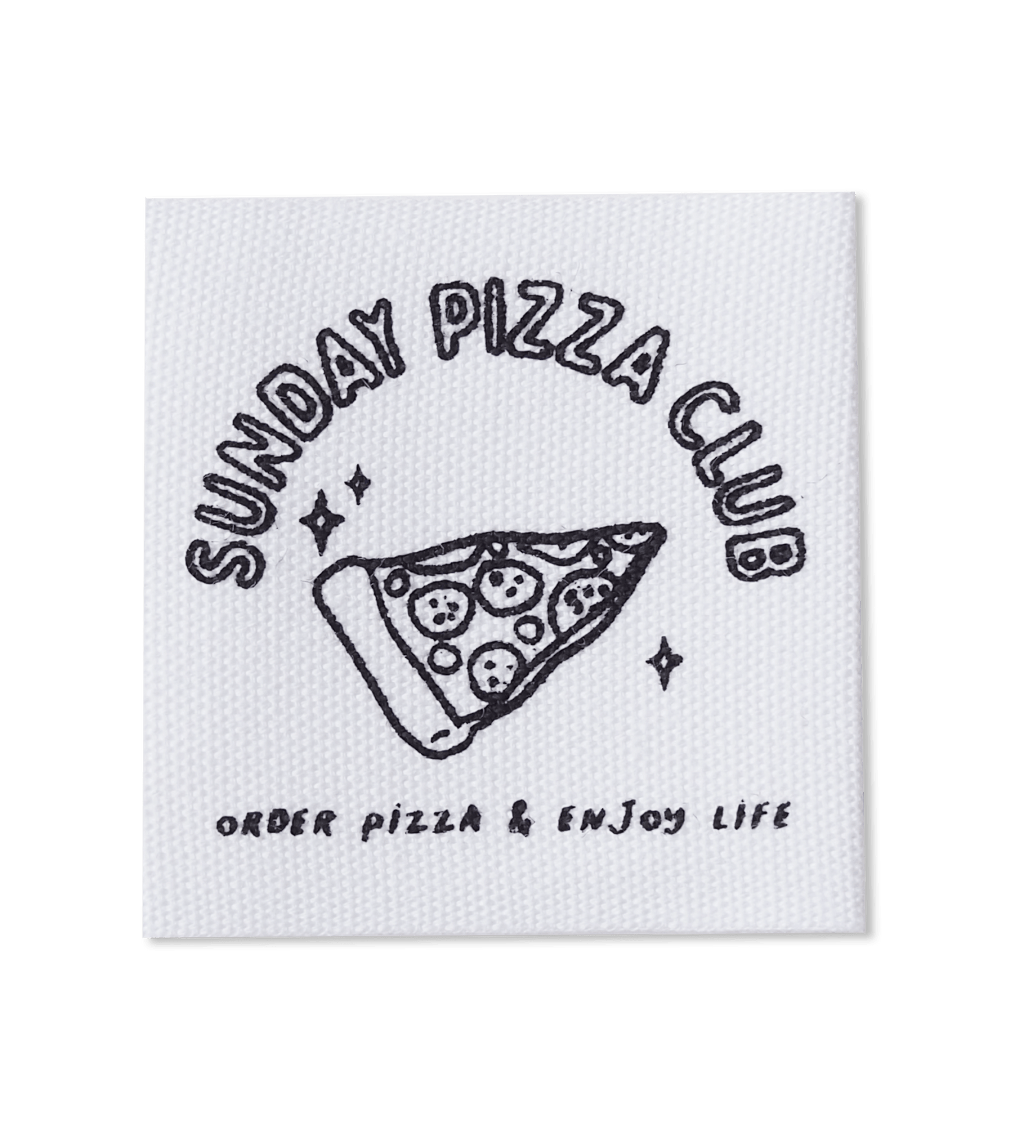 Baumwolllabel *sunday pizza club* - Paul &amp; Clara