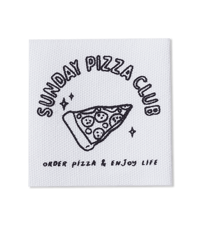 Baumwolllabel *sunday pizza club* - Paul &amp; Clara