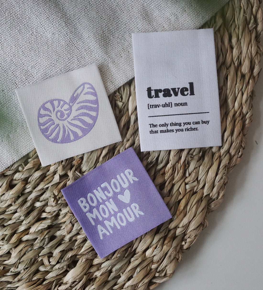 Baumwolllabel *travel* - Paul &amp; Clara