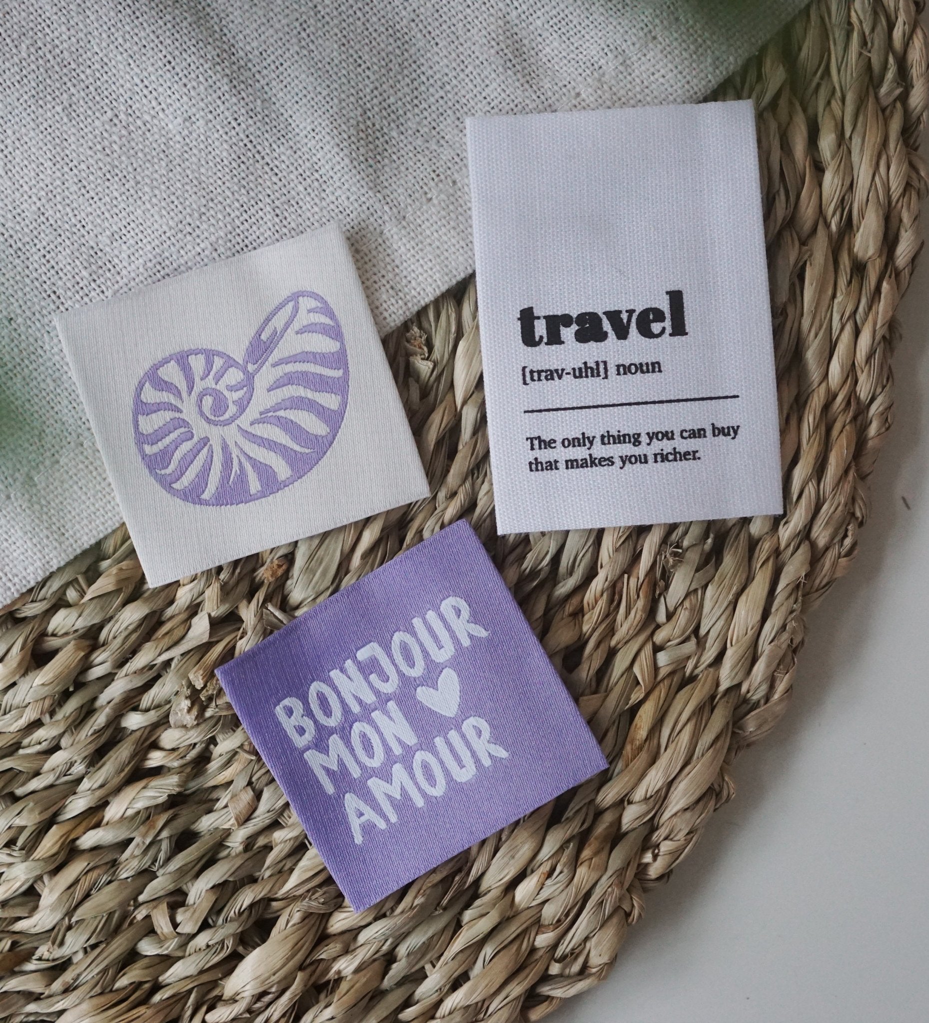 Baumwolllabel *travel* - Paul &amp; Clara