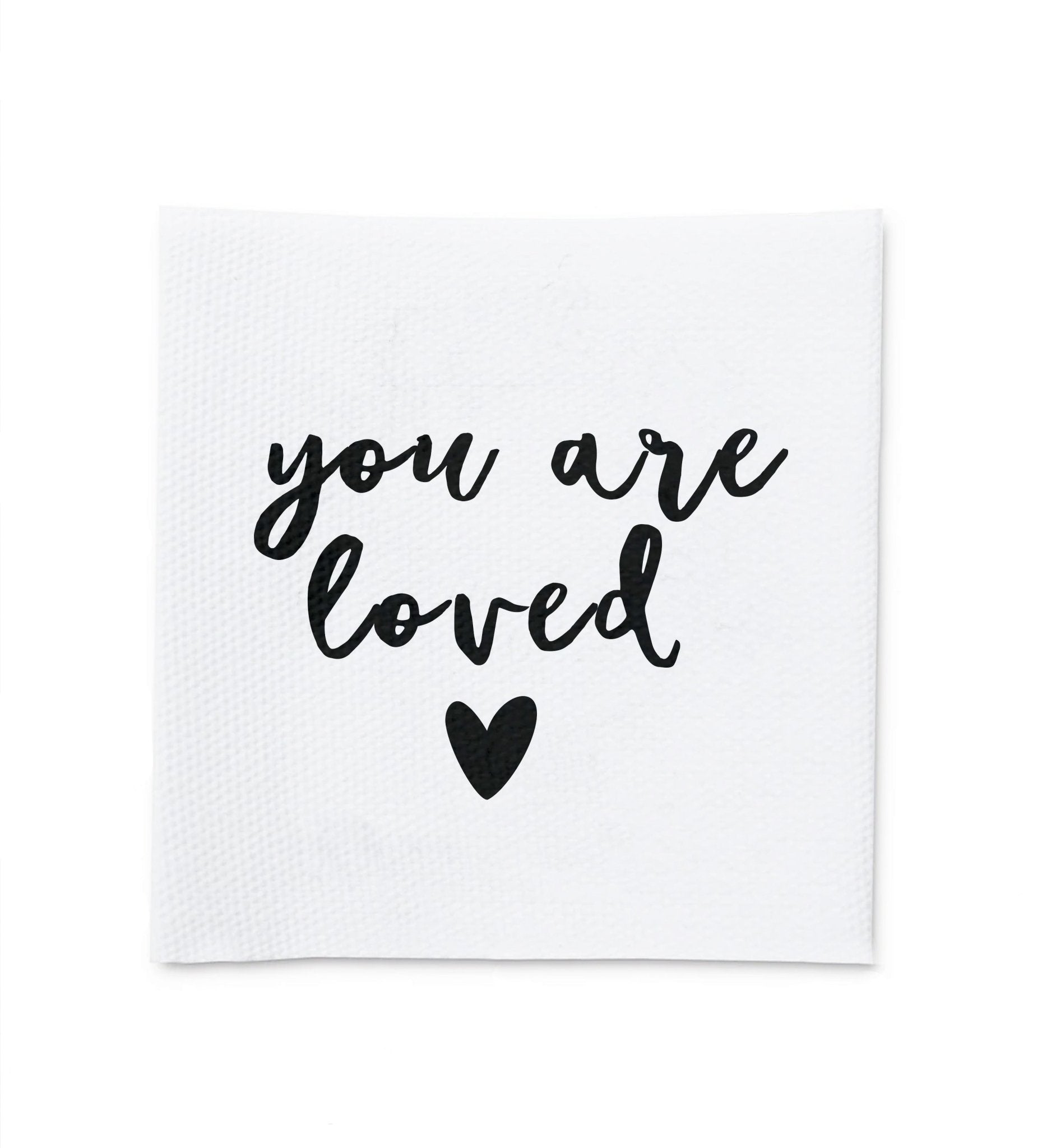 Baumwolllabel *you are loved* - Paul &amp; Clara