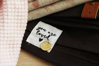 Baumwolllabel *you are loved* - Paul &amp; Clara