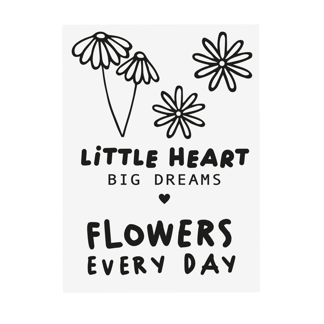 Bügelbild - Flowers every day - Paul &amp; Clara