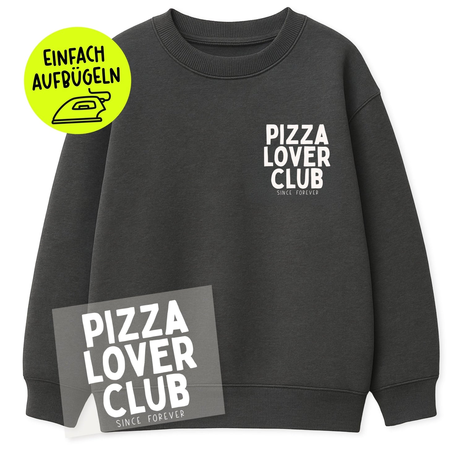 Bügelbild - Pizza Lover Club - Paul &amp; Clara