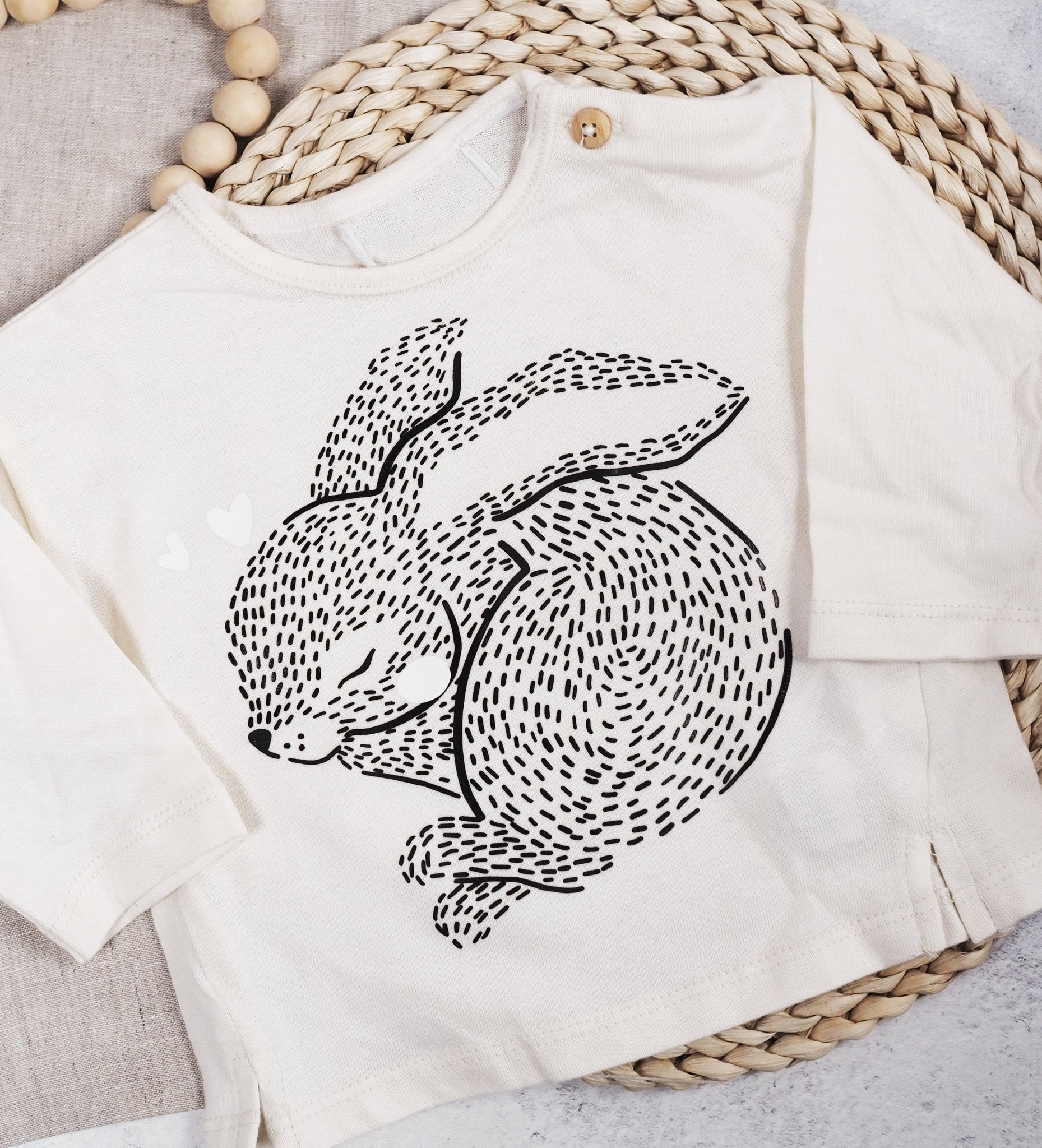 Bügelbild - Boho Hase - 165 x 210 mm - Paul &amp; Clara