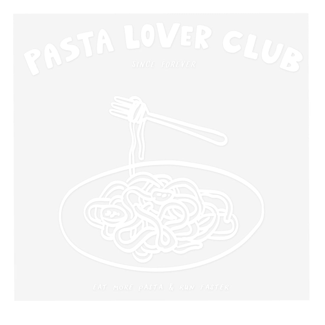 Bügelbild - Pasta Lover Club - Paul &amp; Clara