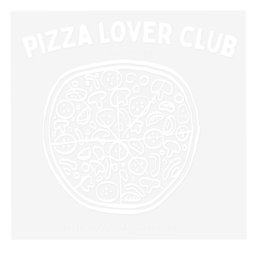 Bügelbild - Pizza Lover Club - Paul &amp; Clara