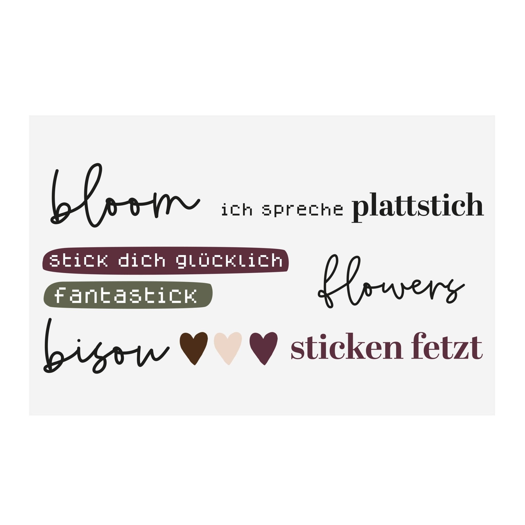 Bügelbild - Stick Edition - Paul &amp; Clara