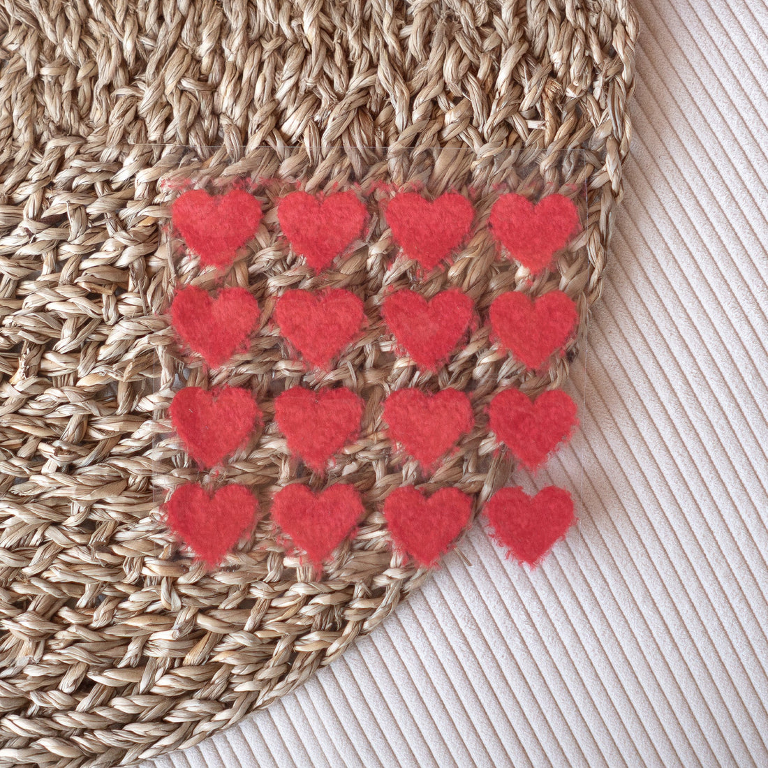 DIY Teddy-Patch Bogen - Mini Herzen *iron-on* - Paul &amp; Clara