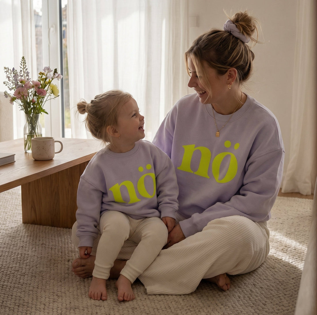 *FAMILY - SET* Flockpatch - nö - 2er Set (XXL + XL) - Paul &amp; Clara