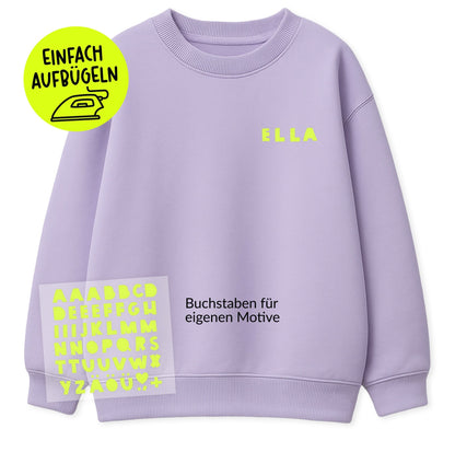 Flock - Patch - ABC Buchstaben *iron - on* - Paul &amp; Clara