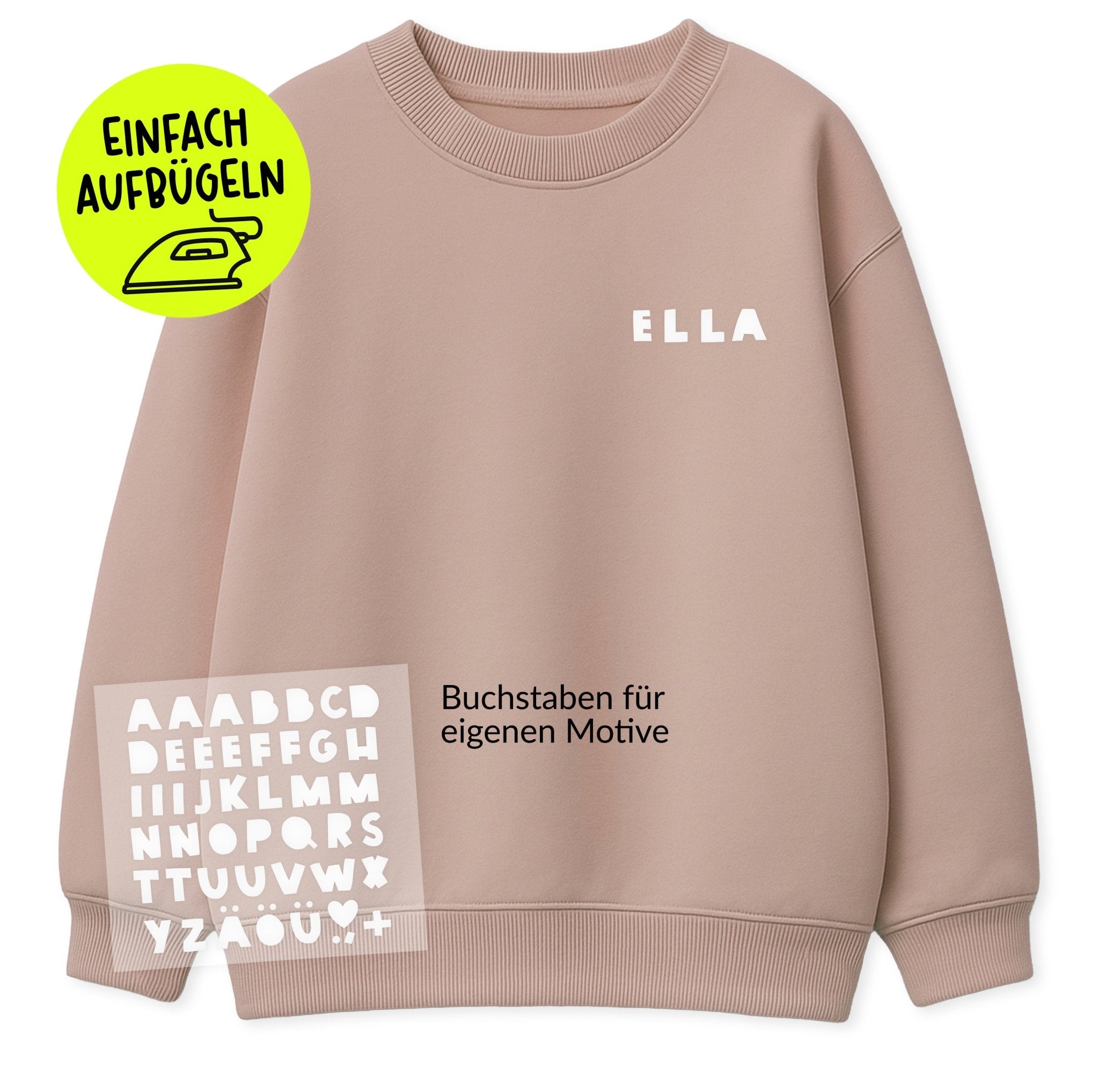 Flock - Patch - ABC Buchstaben *iron - on* - Paul &amp; Clara