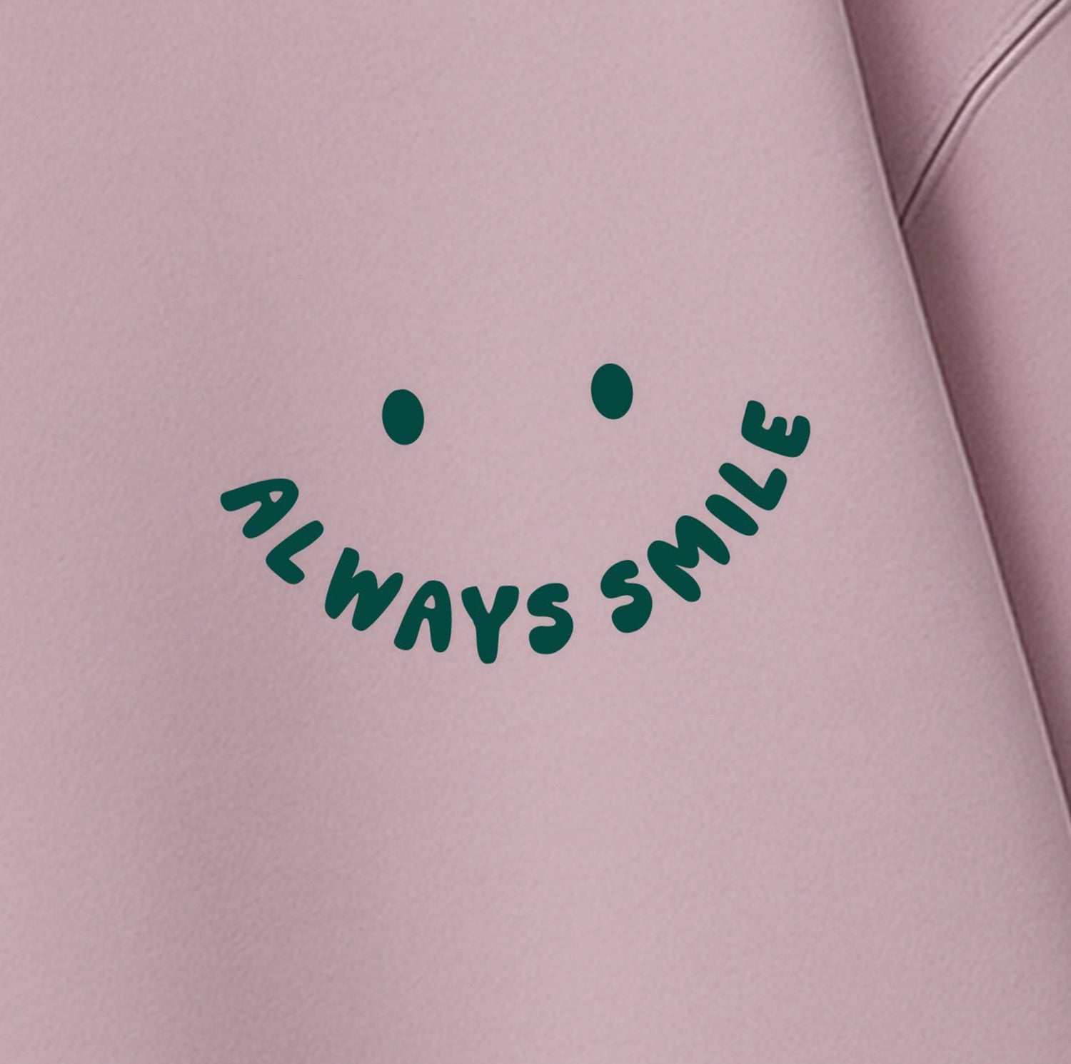 Flock - Patch - always smile *iron - on* - Paul &amp; Clara