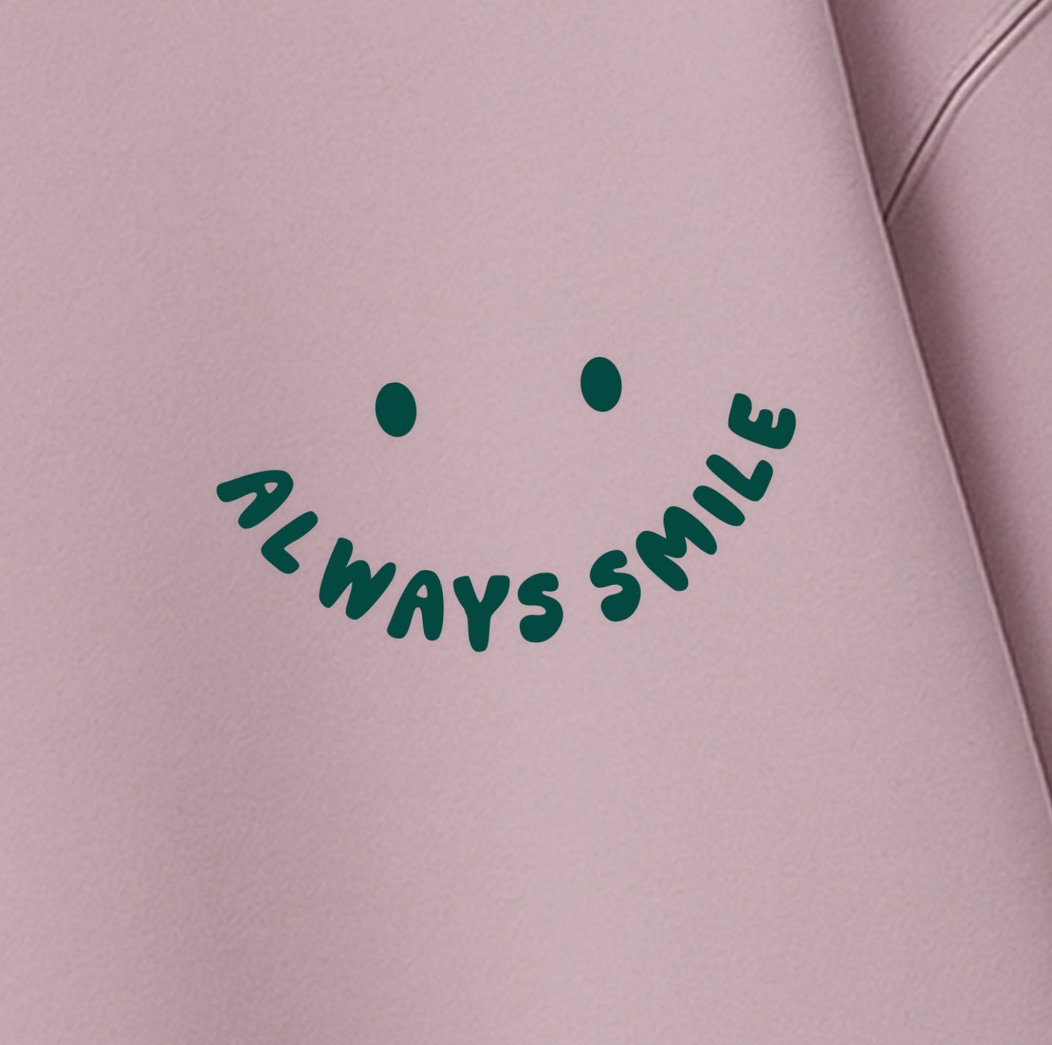 Flock - Patch - always smile *iron - on* - Paul &amp; Clara