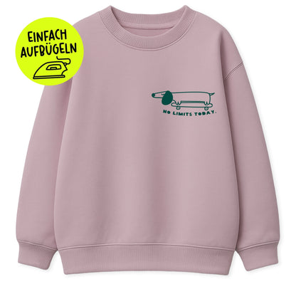 Flock - Patch - Dackel mit Skateboard - Paul &amp; Clara