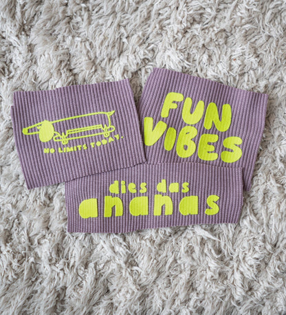 Flock - Patch - Dackel mit Skateboard - Paul &amp; Clara
