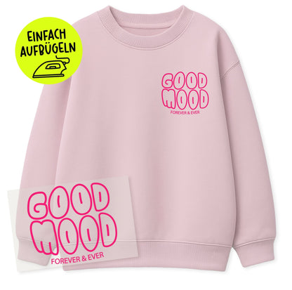 Flock-Patch - good mood *iron-on* - Paul &amp; Clara