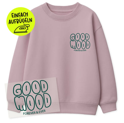 Flock-Patch - good mood *iron-on* - Paul &amp; Clara