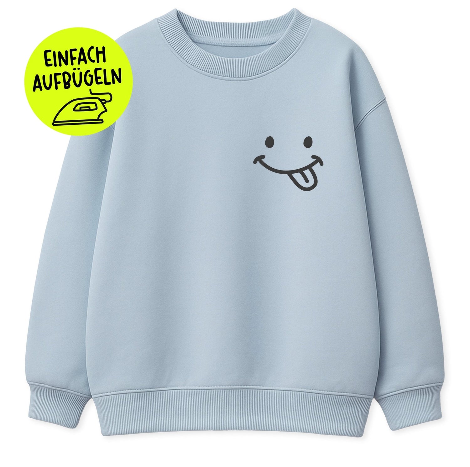 Flock - Patch - smile zunge *iron - on* - Paul &amp; Clara