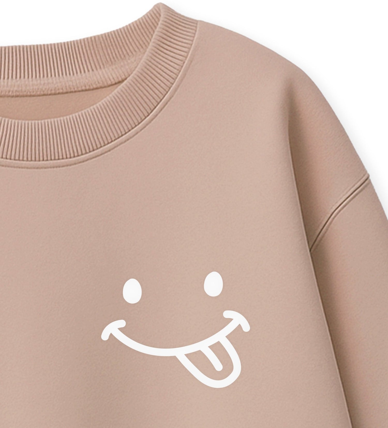 Flock - Patch - smile zunge *iron - on* - Paul &amp; Clara