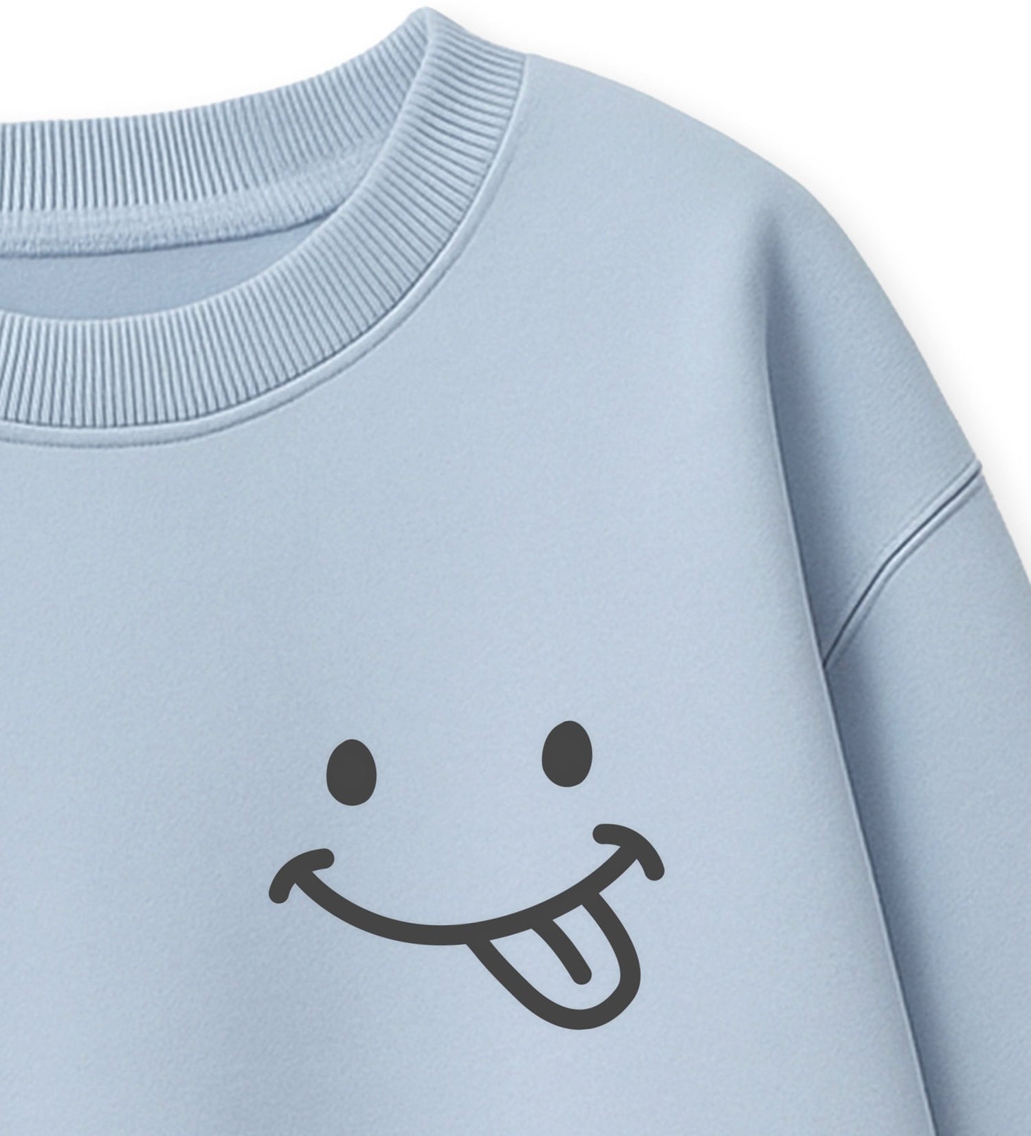 Flock - Patch - smile zunge *iron - on* - Paul &amp; Clara