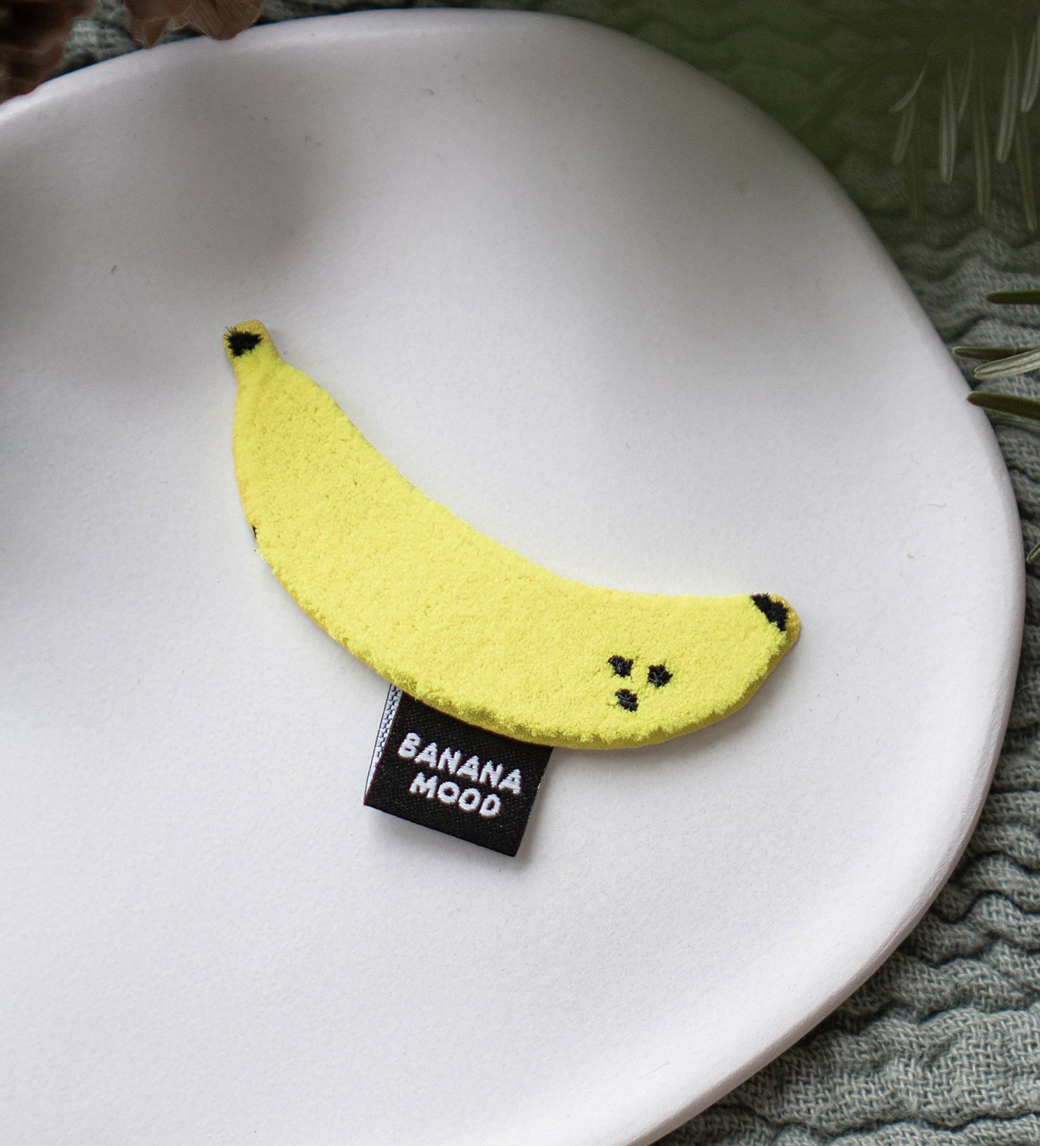 Fluff Patch - Banane inkl. Weblabel *iron - on* - Paul &amp; Clara