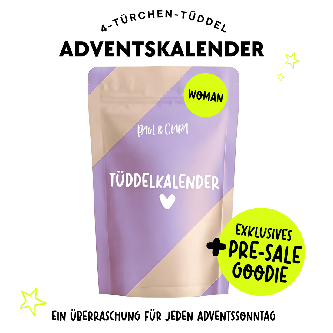 4-Türchen-Tüddel-Kalender - WOMAN *2025* + EXTRA GOODIE! ✨