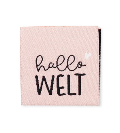 Klapp - Weblabel *hallo welt* Rosa - Paul &amp; Clara