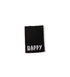Klapp - Weblabel - happy *schwarz* - Paul & Clara