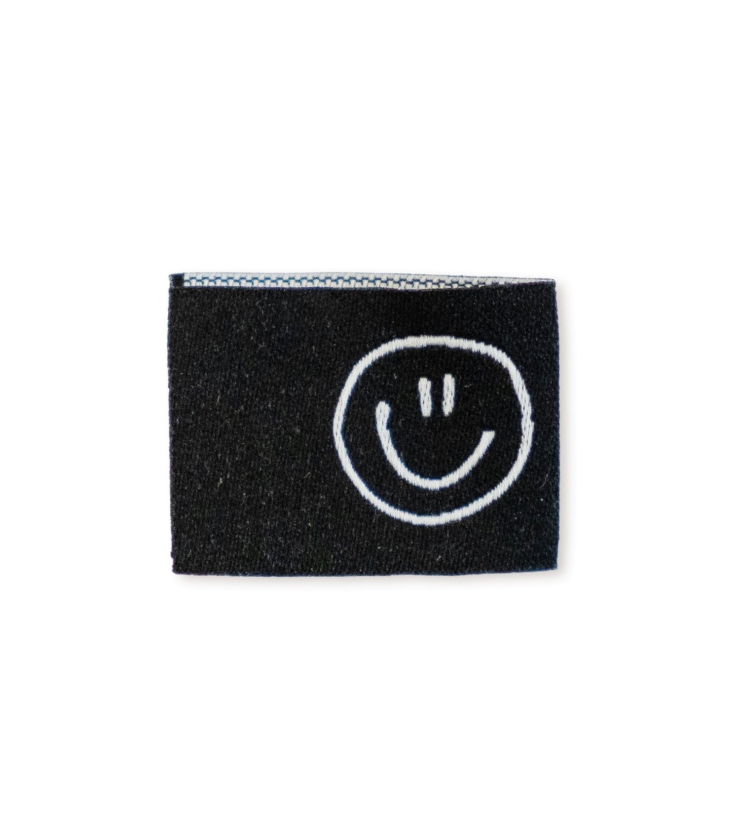 Klapp-Weblabel - happy smile *schwarz* - Paul &amp; Clara