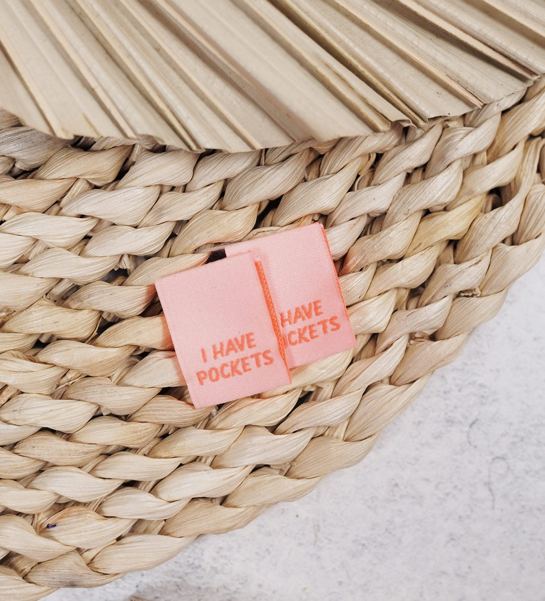 Klapp - Weblabel *I have pockets* rosa/neon coral - Paul &amp; Clara