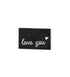 Klapp - Weblabel *love you ♥* schwarz - Paul & Clara