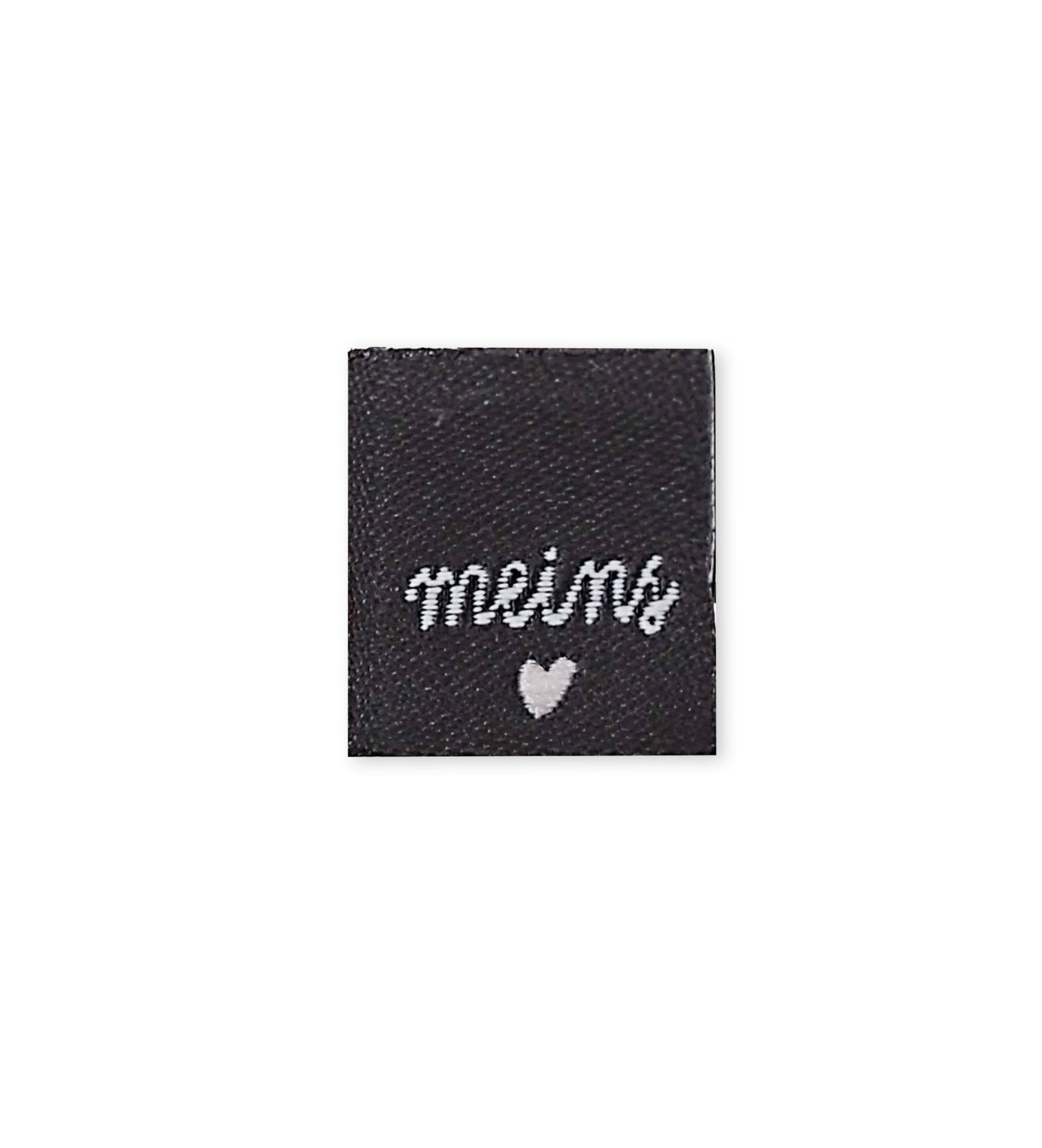 Klapp - Weblabel *meins ♥* schwarz - Paul &amp; Clara