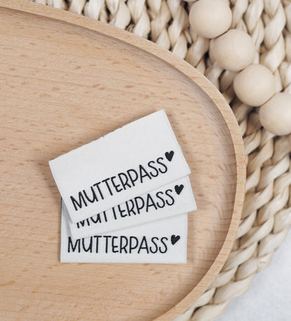 Klapp - Weblabel *Mutterpass* Weiß - Paul &amp; Clara