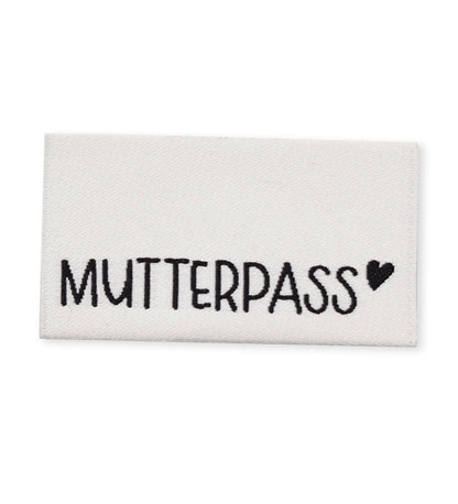 Klapp - Weblabel *Mutterpass* Weiß - Paul &amp; Clara
