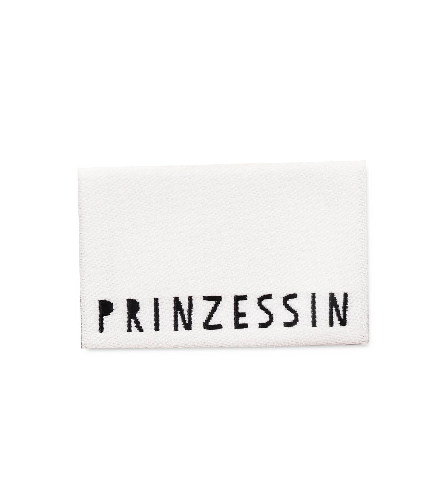 Klapp - Weblabel *prinzessin* weiß - Paul &amp; Clara