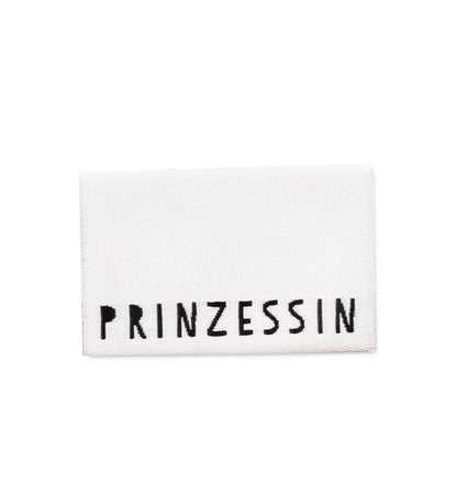 Klapp - Weblabel *prinzessin* weiß - Paul &amp; Clara