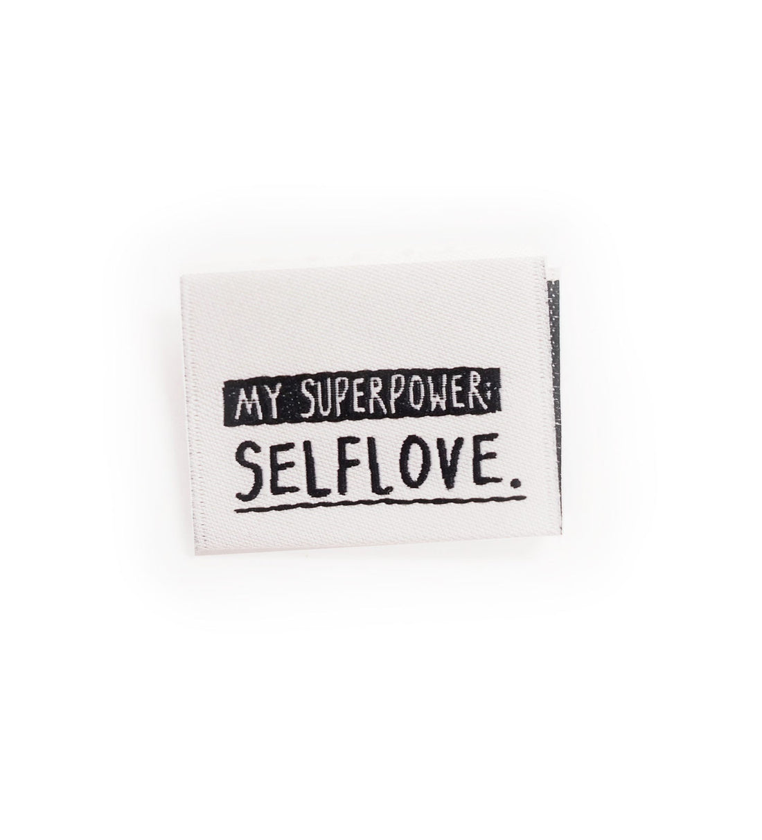 Klapp - Weblabel *selflove* weiß - Paul &amp; Clara