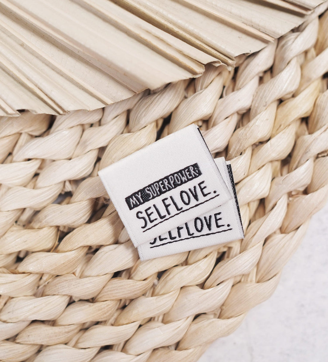 Klapp - Weblabel *selflove* weiß - Paul &amp; Clara
